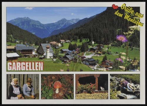 [St. Gallenkirch] Gargellen Herzliche Grüße aus dem Montafon : [Luftkurort Gargellen im Montafon gegen Zamangspitze Vorarlberg, Österreich ...]