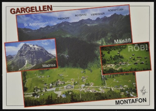 [St. Gallenkirch] Gargellen : Montafon : Madrisa : Maisäß Röbi ... : [Gargellen im Montafon, 1424 m, gegen St. Antönierjoch Vorarlberg, Österreich ...]