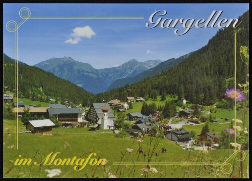 [St. Gallenkirch] Gargellen im Montafon : [Luftkurort Gargellen im Montafon gegen Zamangspitze, Vorarlberg, Österreich ...]