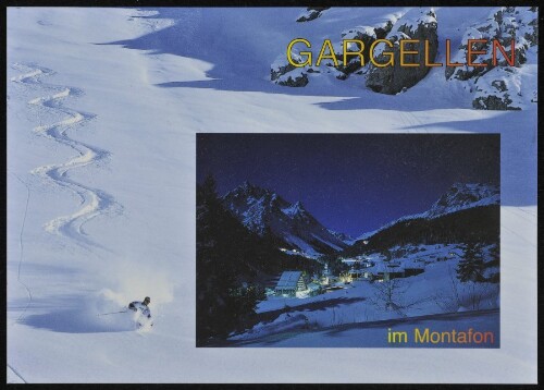 [St. Gallenkirch] Gargellen : im Montafon : [Gargellen, 1424 m im Montafon, gegen Madrisa, 2770 m Vorarlberg, Österreich ...]