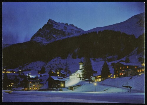 [St. Gallenkirch Gargellen] : [Wintersportort Gargellen, 1423 m, bei Nacht Montafon - Vorarlberg - Austria ...]