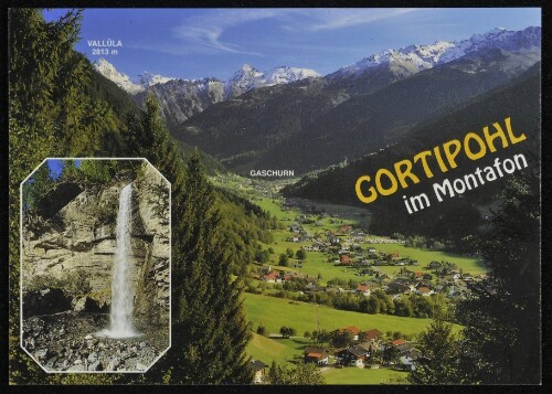 [St. Gallenkirch] Gortipohl : im Montafon ... : [Gortipohl im Montafon gegen Vallüla, 2813 m Vorarlberg, Österreich ...]