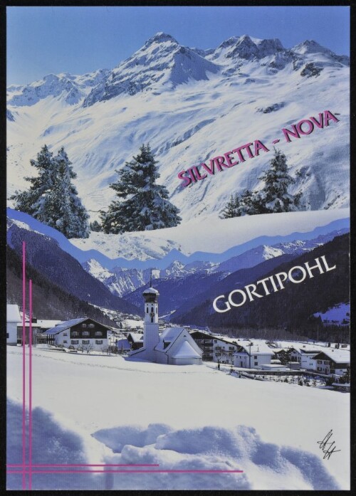 [St. Gallenkirch] Gortipohl : Silvretta - Nova : [Gortipohl im Montafon gegen die Vallüla, 2813 m und 