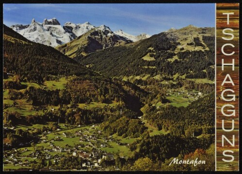 Tschagguns : Montafon : [Tschagguns im Montafon gegen Drei Türme, 2828 m, und Golmerjoch, 2263 m Vorarlberg, Österreich ...]