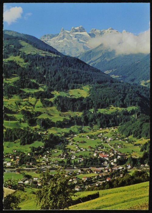 [Tschagguns] : [Tschagguns im Montafon, 686 m, gegen die Drei Türme, 2830 m Vorarlberg, Austria ...]