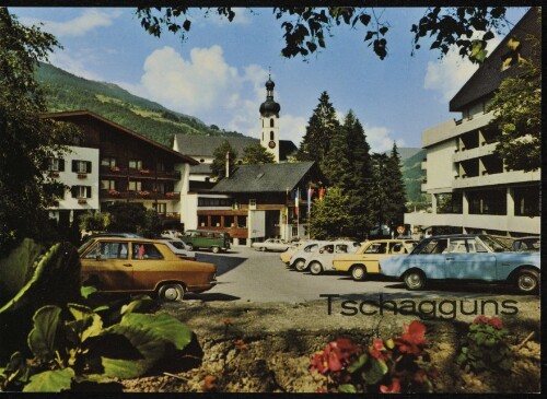 Tschagguns : [Dorfplatz in Tschagguns / Montafon Vorarlberg, Österreich ...]