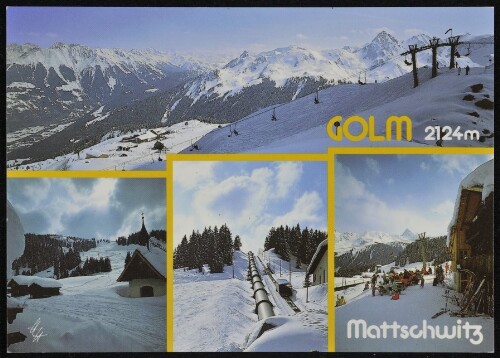 [Tschagguns] Golm 2124 m : Mattschwitz : [Skigebiet Golm im Montafon, 2124 m Vorarlberg, Österreich ...]