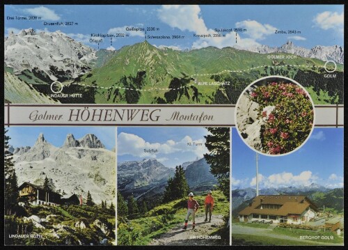 [Tschagguns] Golmer Höhenweg Montafon : Lindauer Hütte : Am Höhenweg ... : [Tschagguns im Montafon Golmer Höhenweg zur Lindauer Hütte Vorarlberg, Österreich ...]