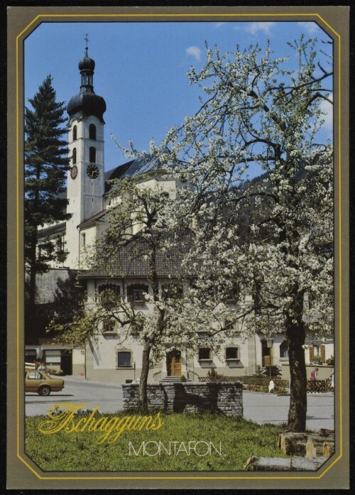 Tschagguns : Montafon : [Tschagguns im Montafon, Pfarrkirche und Gasthof Löwen Vorarlberg, Österreich ...]