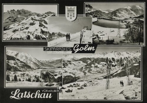 [Tschagguns] Skiparadies Golm Vorarlberg Latschau