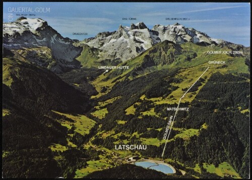 [Tschagguns] Gauertal-Golm : Montafon : Latschau ... : [Das Gauertal im Alpenpark Montafon mit dem Hauptkamm des Rätikon, Vorarlberg, Österreich ...]