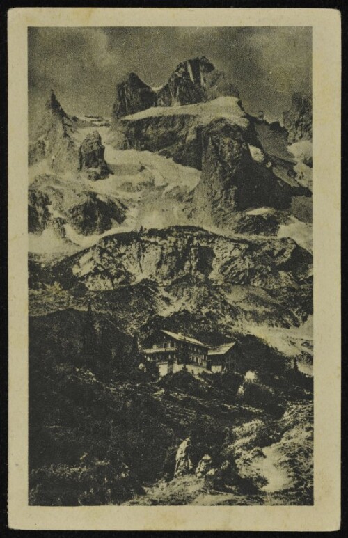 [Tschagguns] : [Lindauerhütte, 1760 m, mit den Drei Türmen, 2828 m Montafon, Vorarlberg ...]