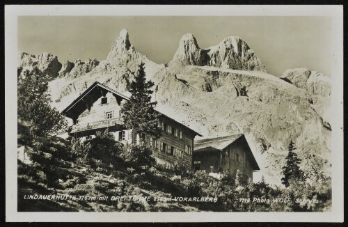 [Tschagguns] Lindauerhütte 1763 m mit Drei Türme 2786 m Vorarlberg