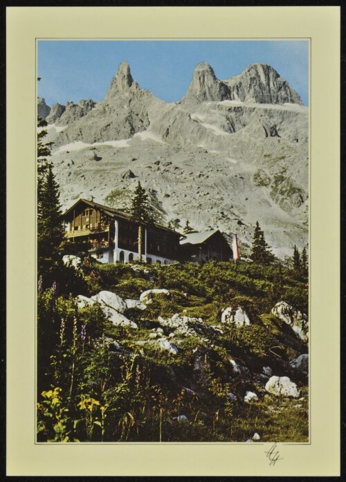 [Tschagguns] : [Drei Türme, 2828 m, mit Lindauer Hütte, 1764 m, Montafon ...]