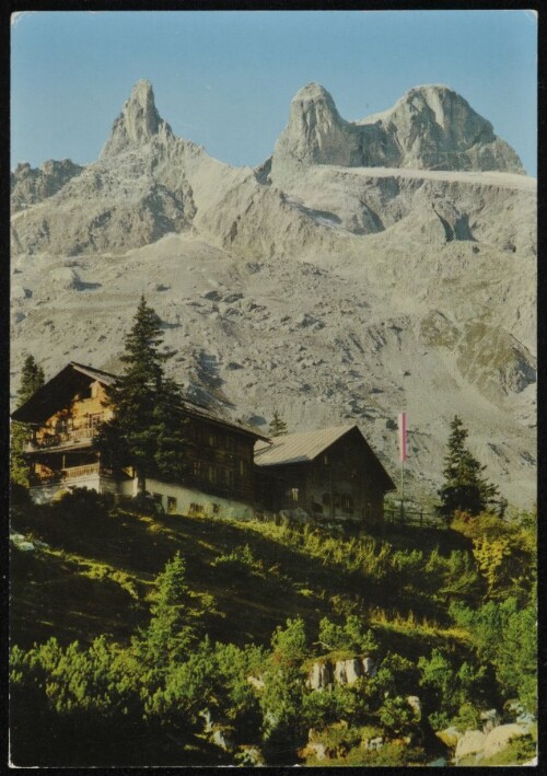 [Tschagguns] : [Lindauerhütte 1764 m mit Drei Türme 2828 m Montafon / Vorarlberg ...]