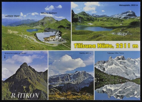 [Tschagguns] Tilisuna Hütte, 2211 m : Rätikon : Lechtaler Alpen : Tilisuna Seehorn ... : [Tilisuna-Hütte, 2211 m, im Rätikon, Montafon, Vorarlberg, Österreich ...]