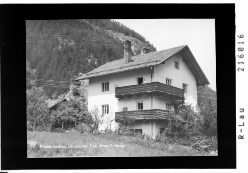 Pfunds - Stuben, Oberinntal, Tirol, Haus G. Hangl : [Haus Hangl in Stuben bei Pfunds im Oberinntal / Tirol]