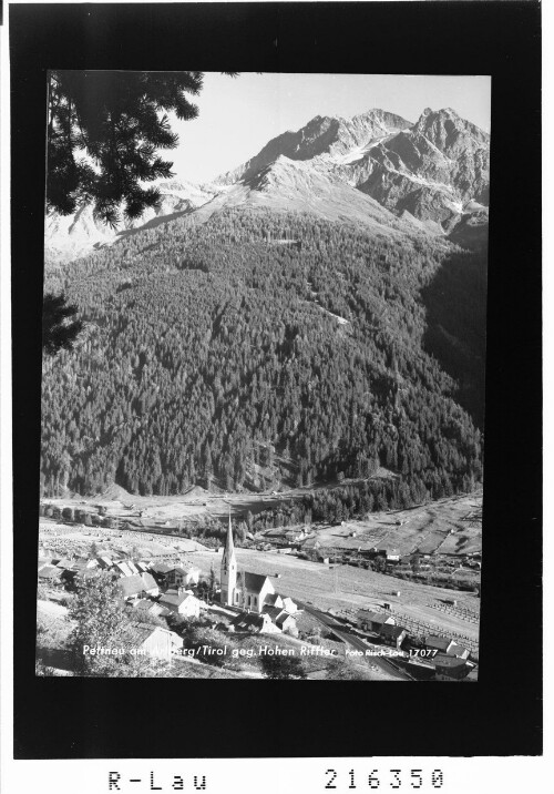 Pettneu am Arlberg / Tirol gegen Hohen Riffler : [Pettneu im Stanzertal gegen Hohen Riffler]