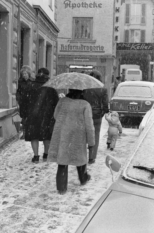 [Bregenz Winter 1979, Kirch- und Kaiserstraße]