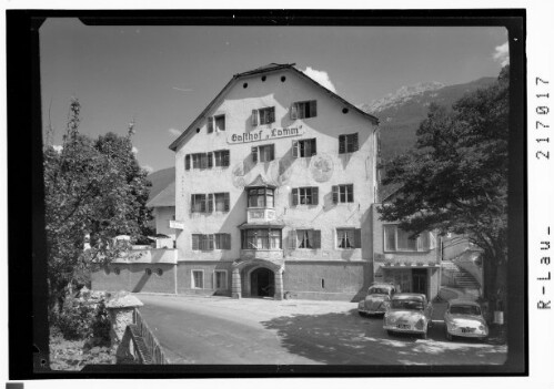 [Gasthof Lamm in Tarrenz im Gurgltal mit Tschirgant / Tirol]