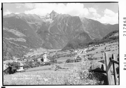Sautens im Ötztal / Tirol gegen Acherkogel 3010 m