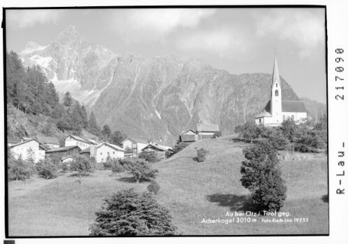 Au bei Ötz in Tirol gegen Acherkogel 3010 m