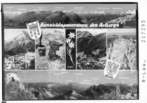 Aussichtspanorama des Arlbergs