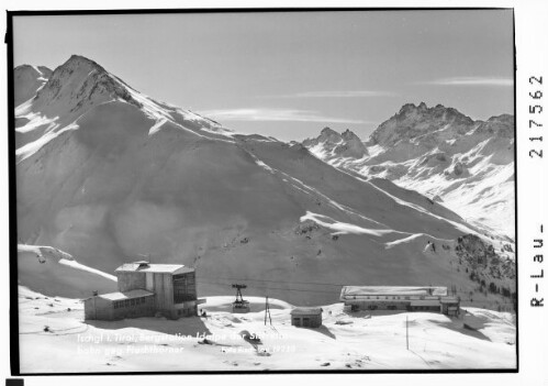 Ischgl in Tirol / Bergstation der Silvrettabahn gegen Fluchthörner : [Idalpe ob Ischgl gegen Fluchthörner]