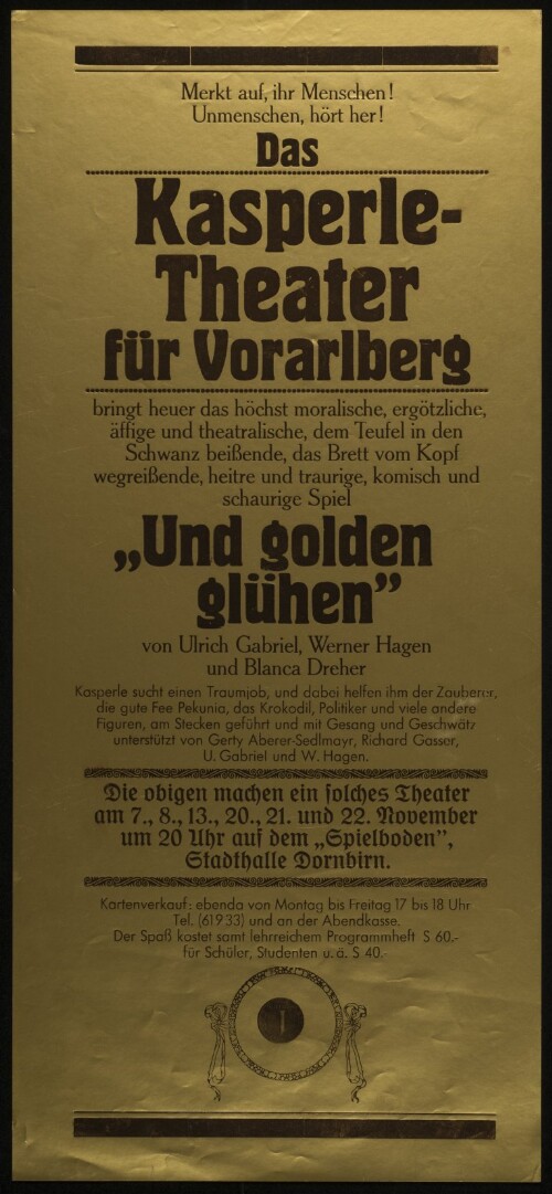 Kasperle-Theater für Vorarlberg : 