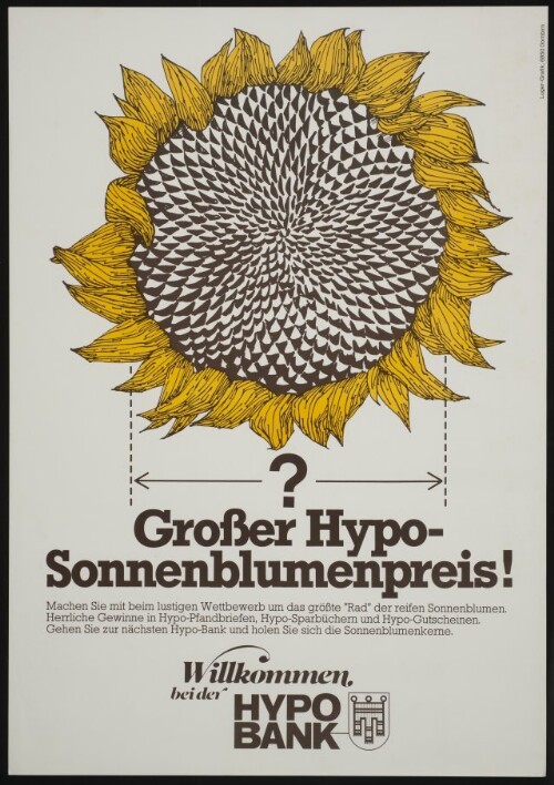Großer Hypo-Sonnenblumenpreis! : machen Sie mit beim lustigen Wettbewerb um das größte 