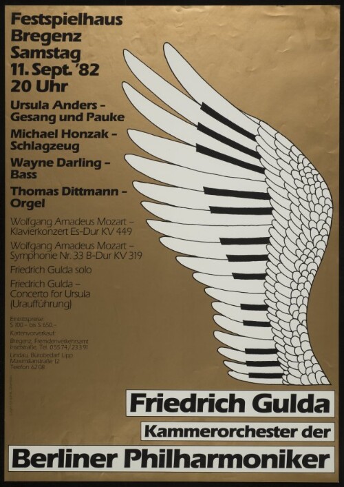 Friedrich Gulda : Kammerorchester der Berliner Philharmoniker