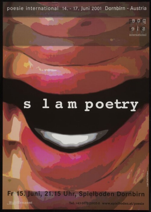 Poesie international : slam poetry