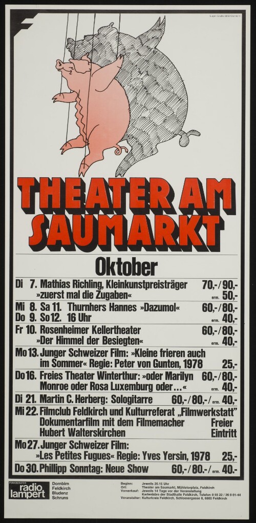 Theater am Saumarkt : Oktober