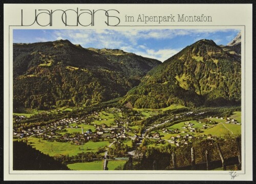 Vandans im Alpenpark Montafon : [Vandans im Montafon gegen Rellstal Vorarlberg, Österreich ...]