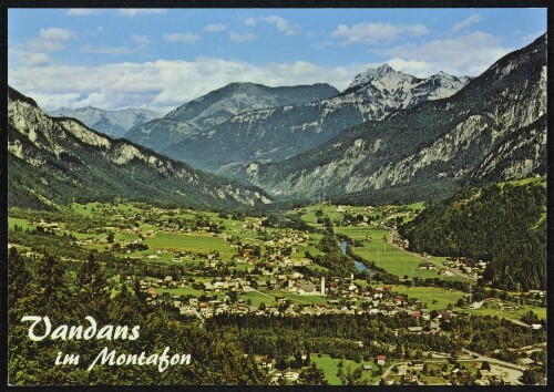 Vandans im Montafon : [Vandans im Montafon gegen Hoher Frassen und Elsspitzen Vorarlberg, Österreich ...]
