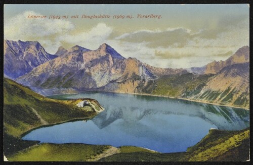 [Vandans] Lünersee (1943 m) mit Douglashütte (1969 m) Vorarlberg