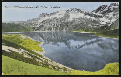 [Vandans] Lünersee (1943 m) mit Douglashütte (1969 m), Vorarlberg