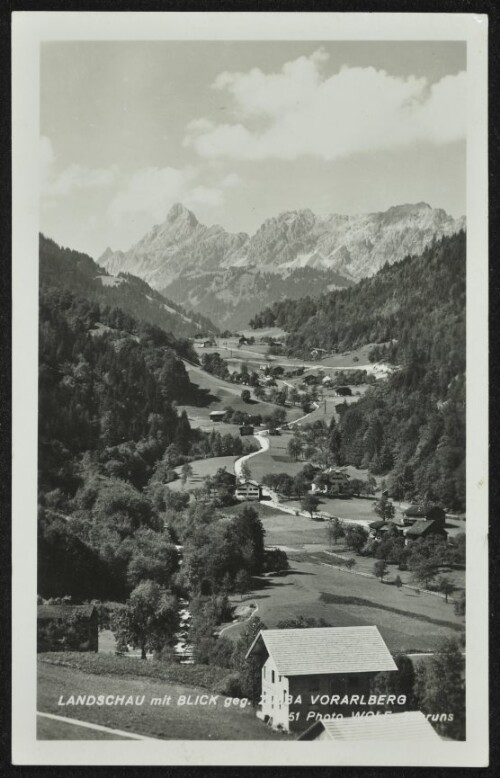[Vandans] Landschau mit Blick geg. Zimba Vorarlberg