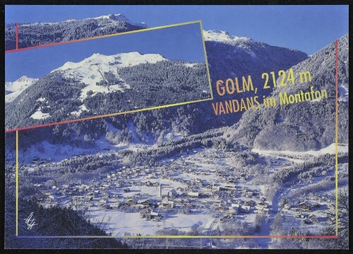 Vandans im Montafon : Golm, 2124 m : [Vandans im Montafon mit Skigebiet Golm, 2124 m Vorarlberg, Österreich ...]