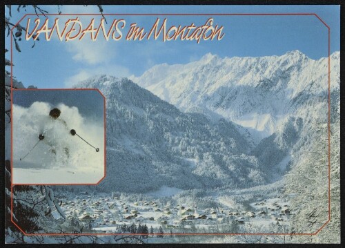 Vandans im Montafon : [Vandans im Montafon gegen Vandanser Steinwand Vorarlberg, Österreich ...]