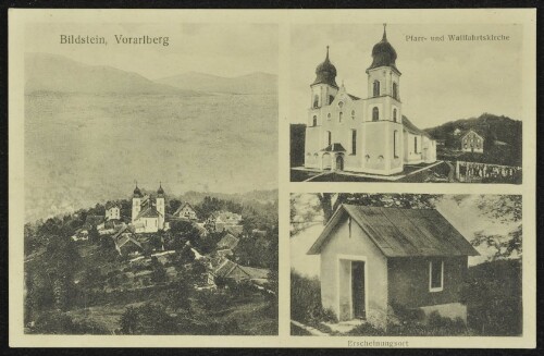 Bildstein, Vorarlberg : Pfarr- und Wallfahrtskirche : Erscheinungsort