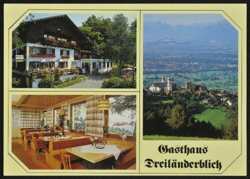 [Bildstein] Gasthaus Dreiländerbilck : [Gasthaus Dreiländerblick Fam. Gunz A-6858 Oberbildstein, Vorarlberg, Austria Tel.: 0 55 72/41 4 65 Beliebtes Ausflugsziel mit großer Sonnenterrasse ...]