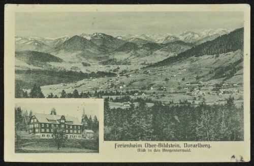 [Bildstein] Ferienheim Ober-Bildstein, Vorarlberg : Blick in den Bregenzerwald