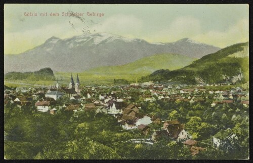 Götzis mit dem Schweizer Gebirge : [Postkarte ...]