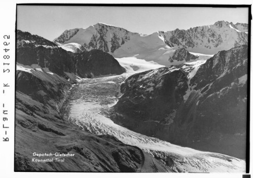 Gepatsch Gletscher Kaunertal Tirol : [Gepatschferner gegen Fluchtkogel und Ehrichspitze]