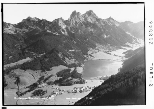 Haldensee / Tannheimertal, Tirol : [Haldensee bei Grän im Tannheimertal gegen Tannheimergruppe mit Gimpel und Kellenspitze]