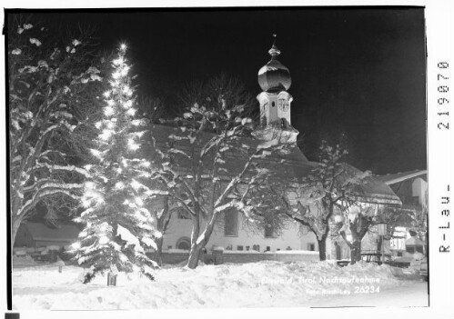 Ehrwald, Tirol Nachtaufnahme : [Weihnachtsbeleuchtung in Ehrwald in Tirol]
