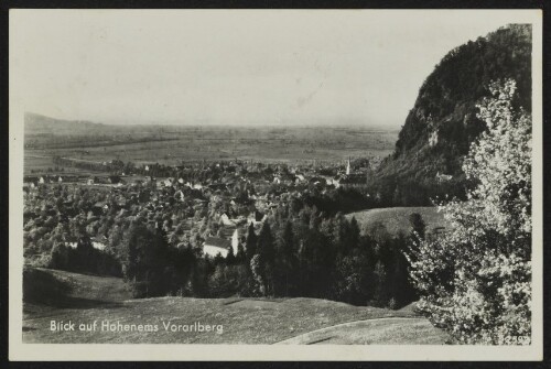 Blick auf Hohenems Vorarlberg