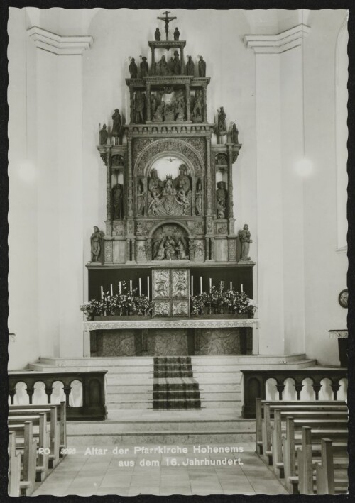 Altar der Pfarrkirche Hohenems aus dem 16. Jahrhundert