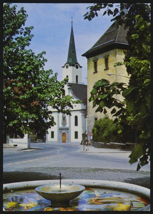 [Hohenems] : [Hohenems - Vorarlberg - Austria Pfarrkirche St. Karl Palast und Nibelungenbrunnen ...]